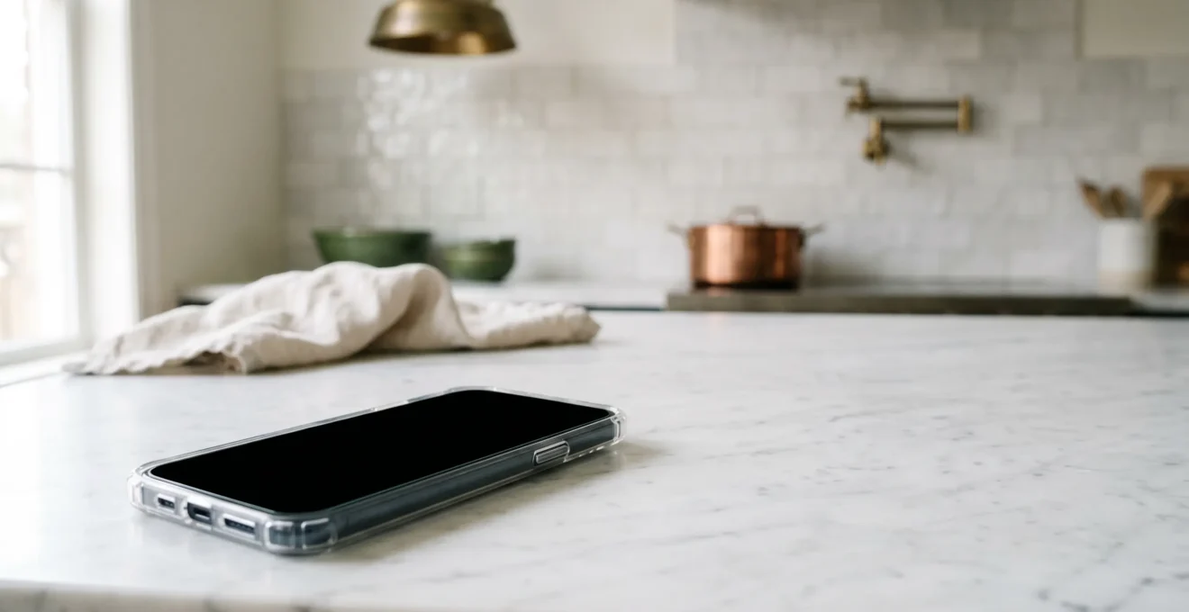 Protection smartphone avec verre trempé et coque renforcée contre les chutes accidentelles