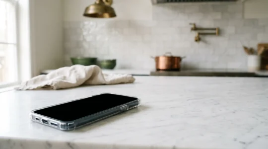 Protection smartphone avec verre trempé et coque renforcée contre les chutes accidentelles