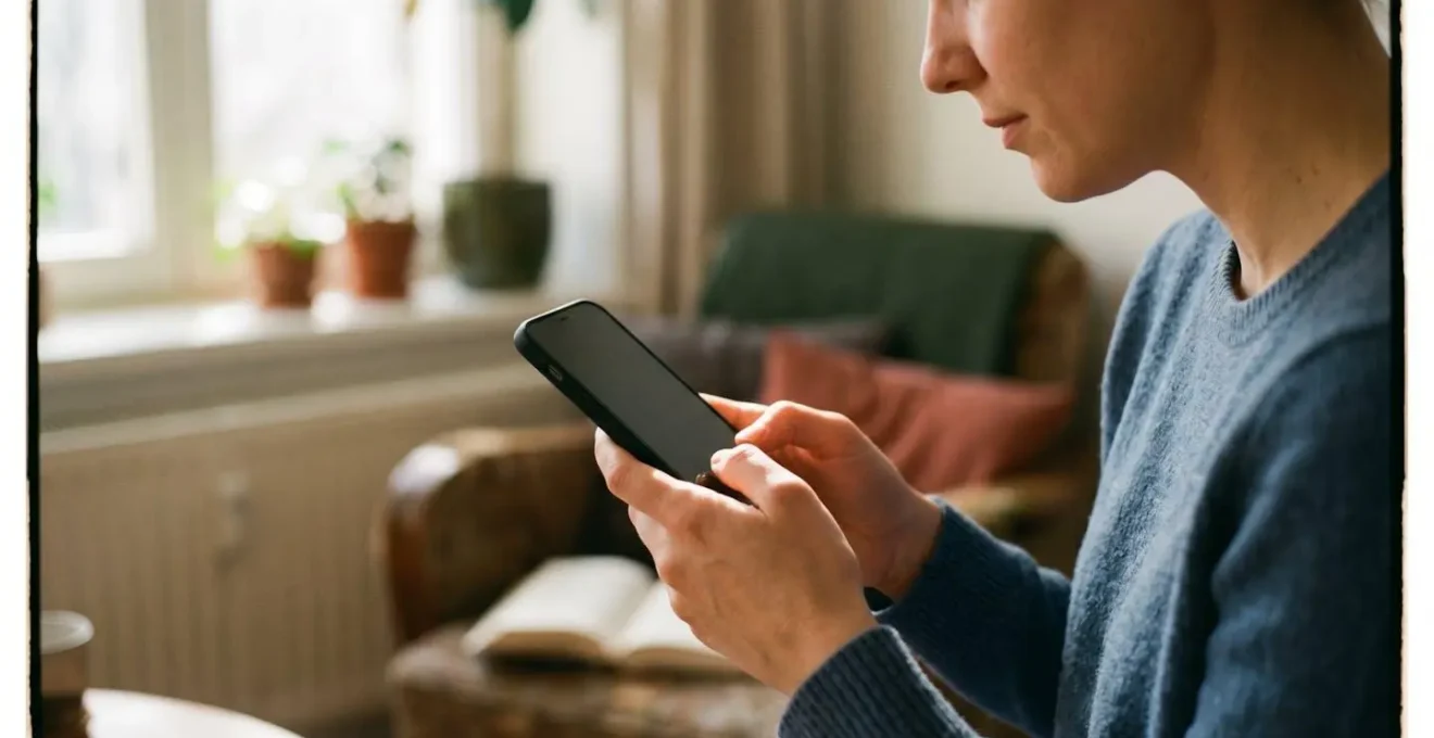 Main tenant un smartphone moderne avec indicateur de batterie, symbolisant l'optimisation de l'autonomie